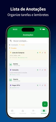 Calendário Brasil 2026 iPhone screenshot