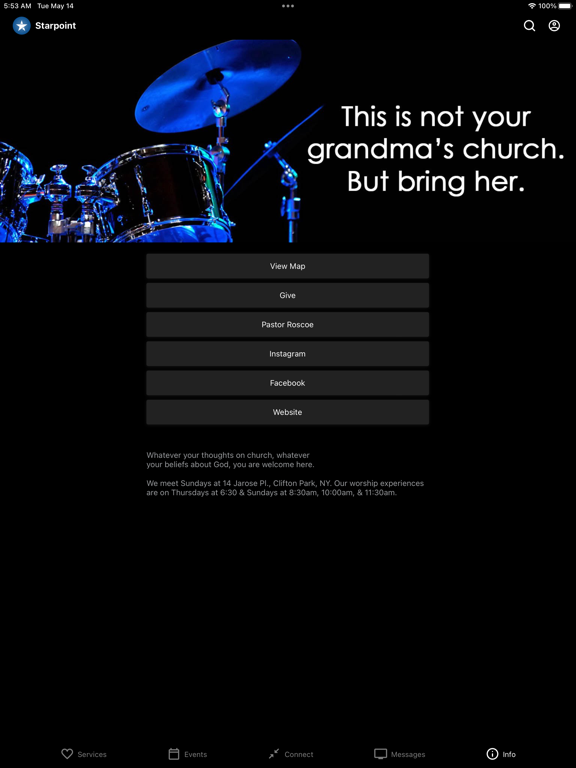 Starpoint Church iPad screenshot 5 - Lifestyle app