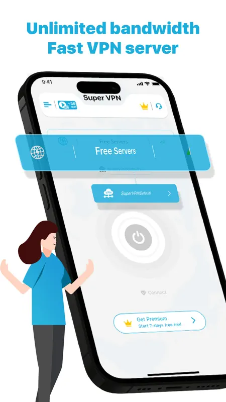 SuperVPN²⁰²⁵ - Surf VPN Proxy screenshot 2 of 4