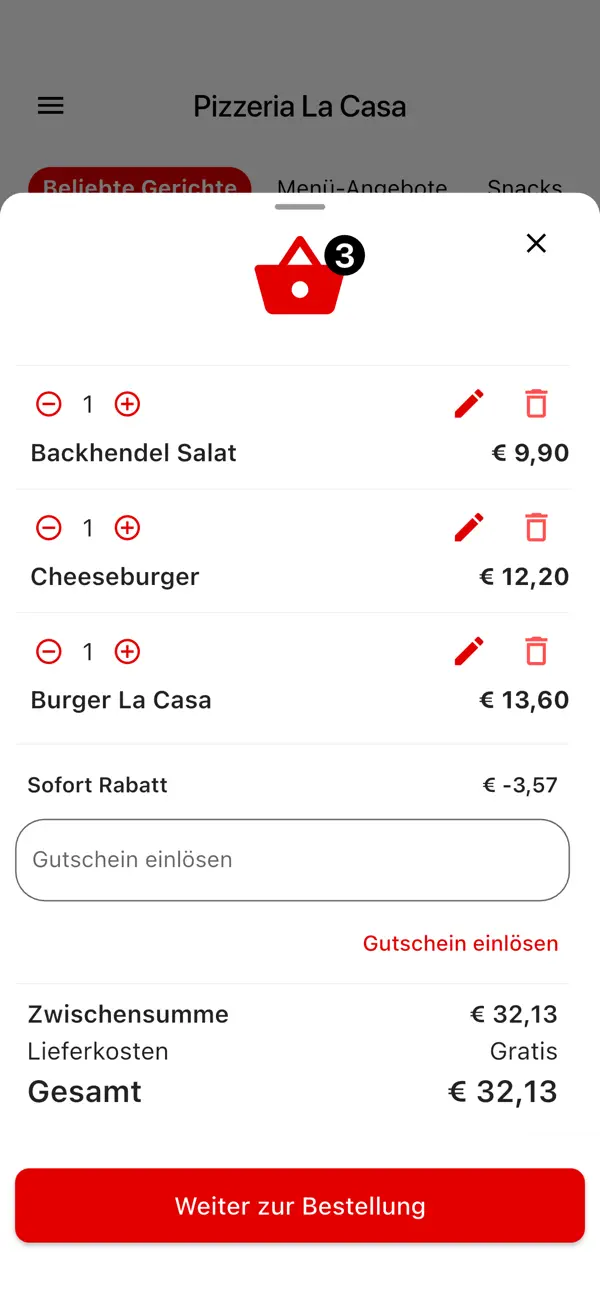 Screenshot #3 pour Pizzeria La Casa Kalsdorf