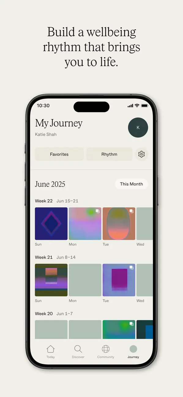 #6. Ritual: Wellbeing Practices (iOS) By: Ritual Media