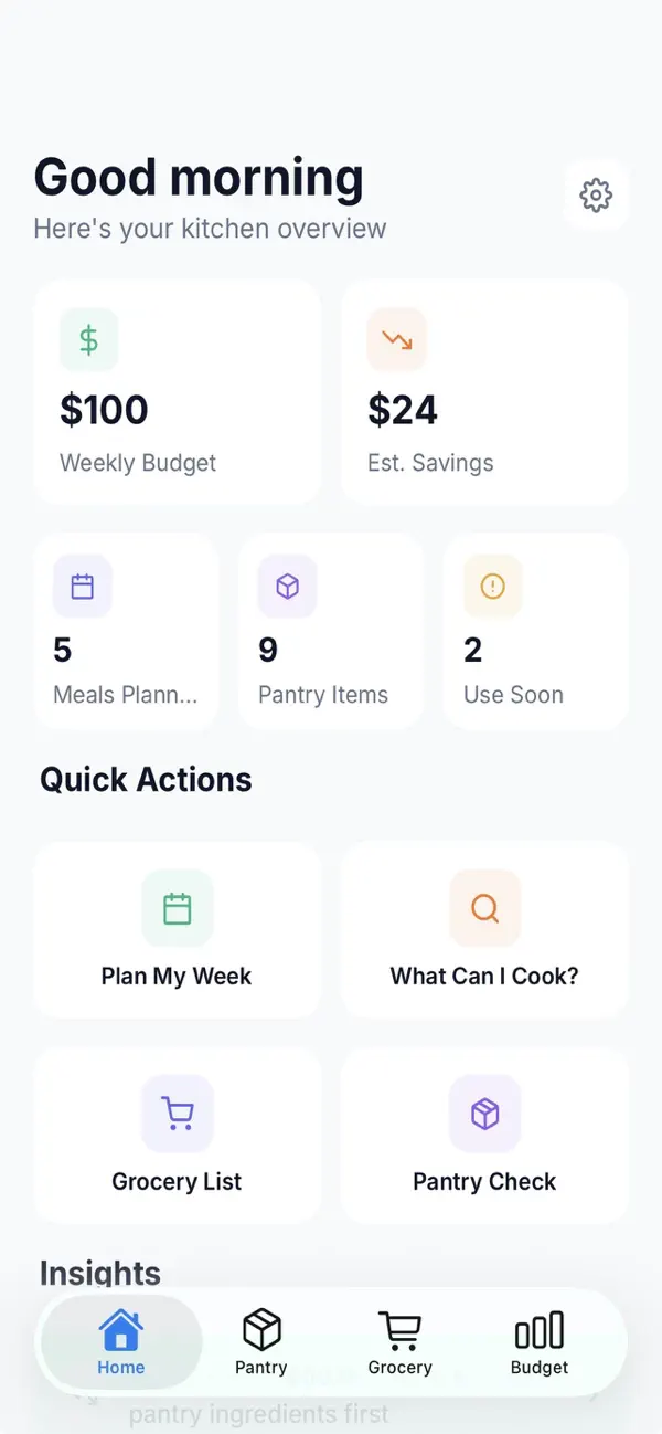 Screenshot #1 pour AI Kitchen Manager
