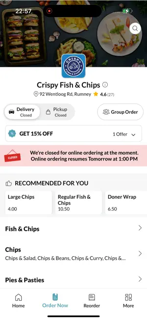 Crispy Fish & Chips screenshot 2