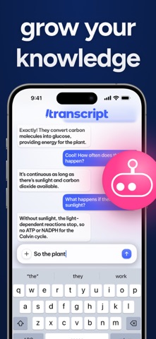 Transcript: AI Homework Helper Screenshot 5 of 5