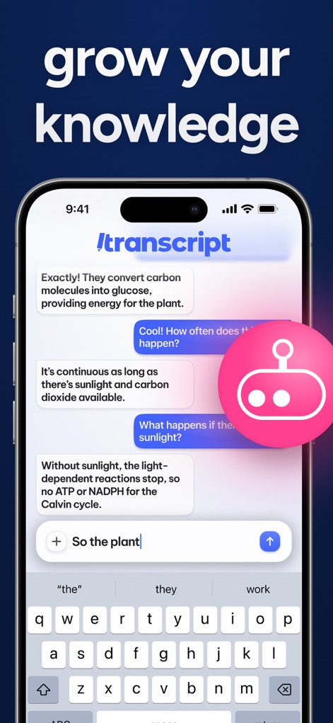 Transcript: AI Homework Helper - 교육 앱 | MWM