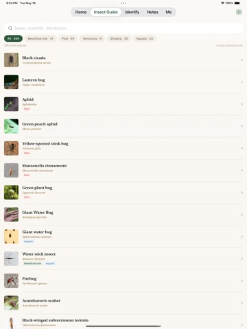 Insect Guide: Offline ID iPad screenshot