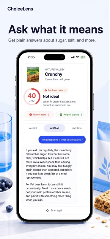 Choice Lens - AI Food Scanner screenshot 3 of 4