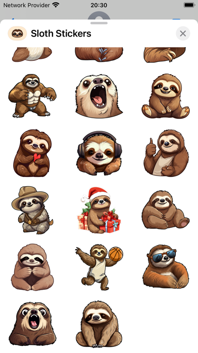 Screenshot #2 pour Sloth Sticker Pack