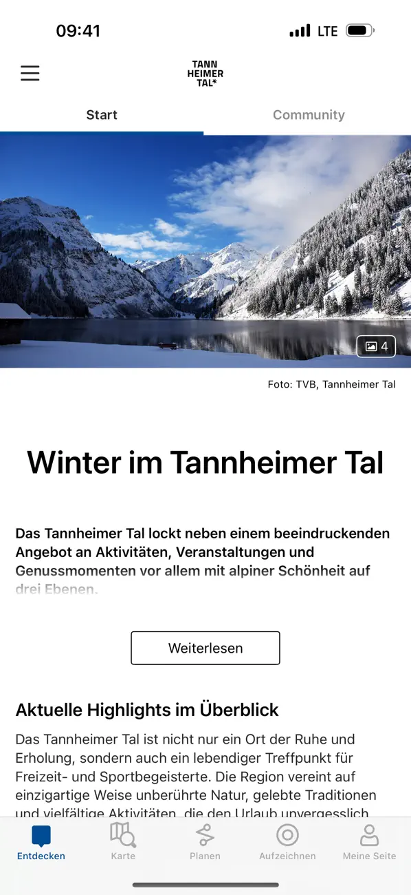 Screenshot #1 pour Urlaub im Tannheimer Tal