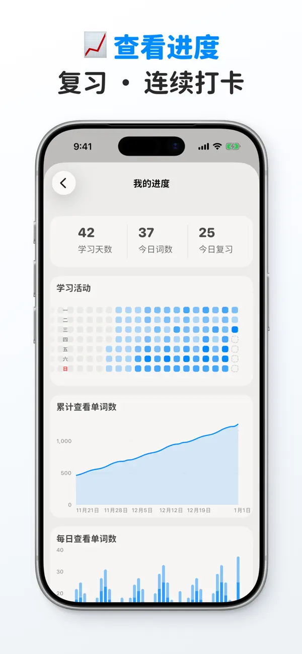 Wozi背单词 - 英语词汇学习 截图 4