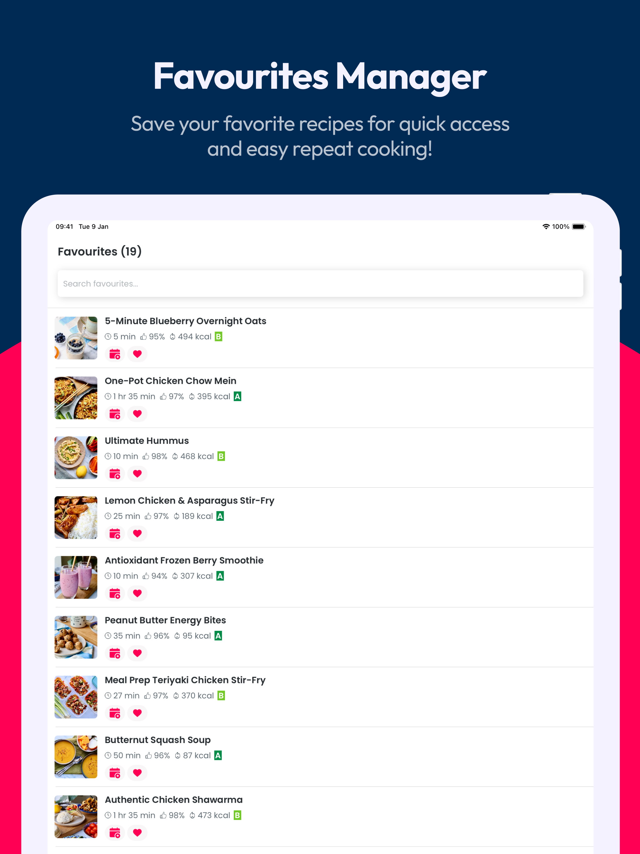Yuzu: Healthy Recipes App