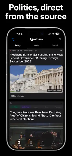 Govbase: Political News screenshot 1