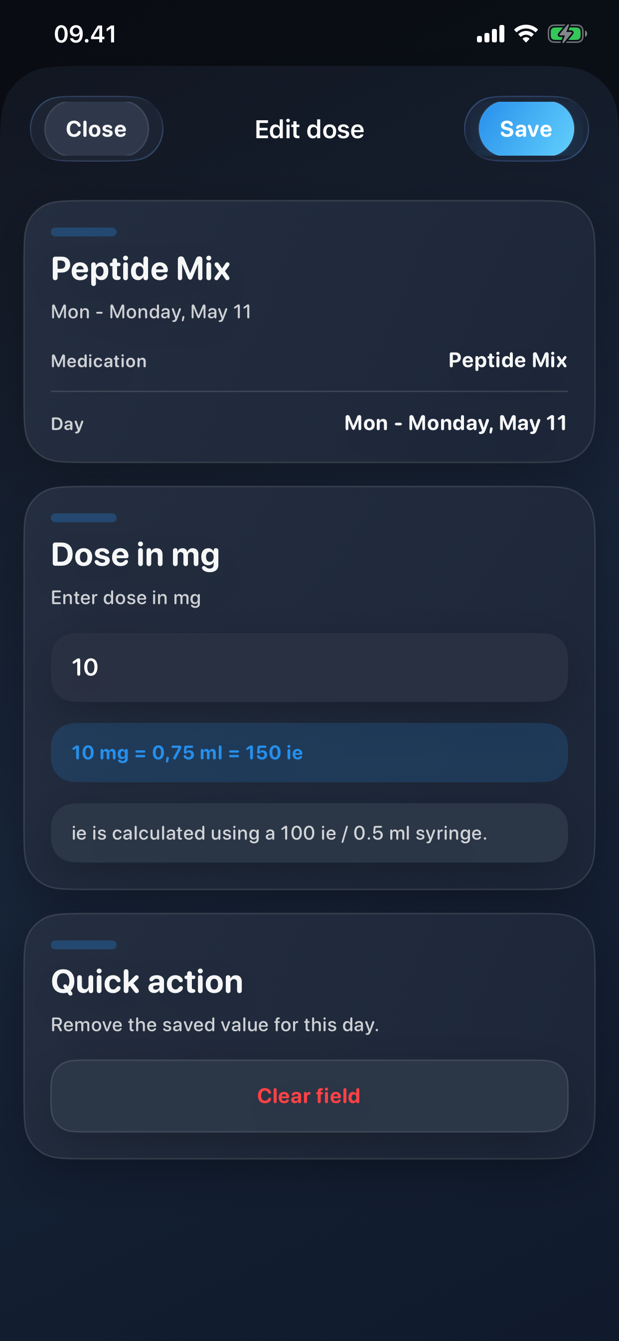 Tracker screenshot 3