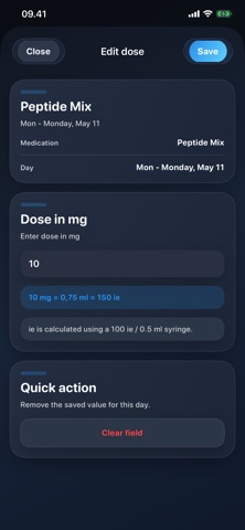 Tracker screenshot