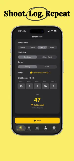 Shotlytic - Range journal screenshot 2