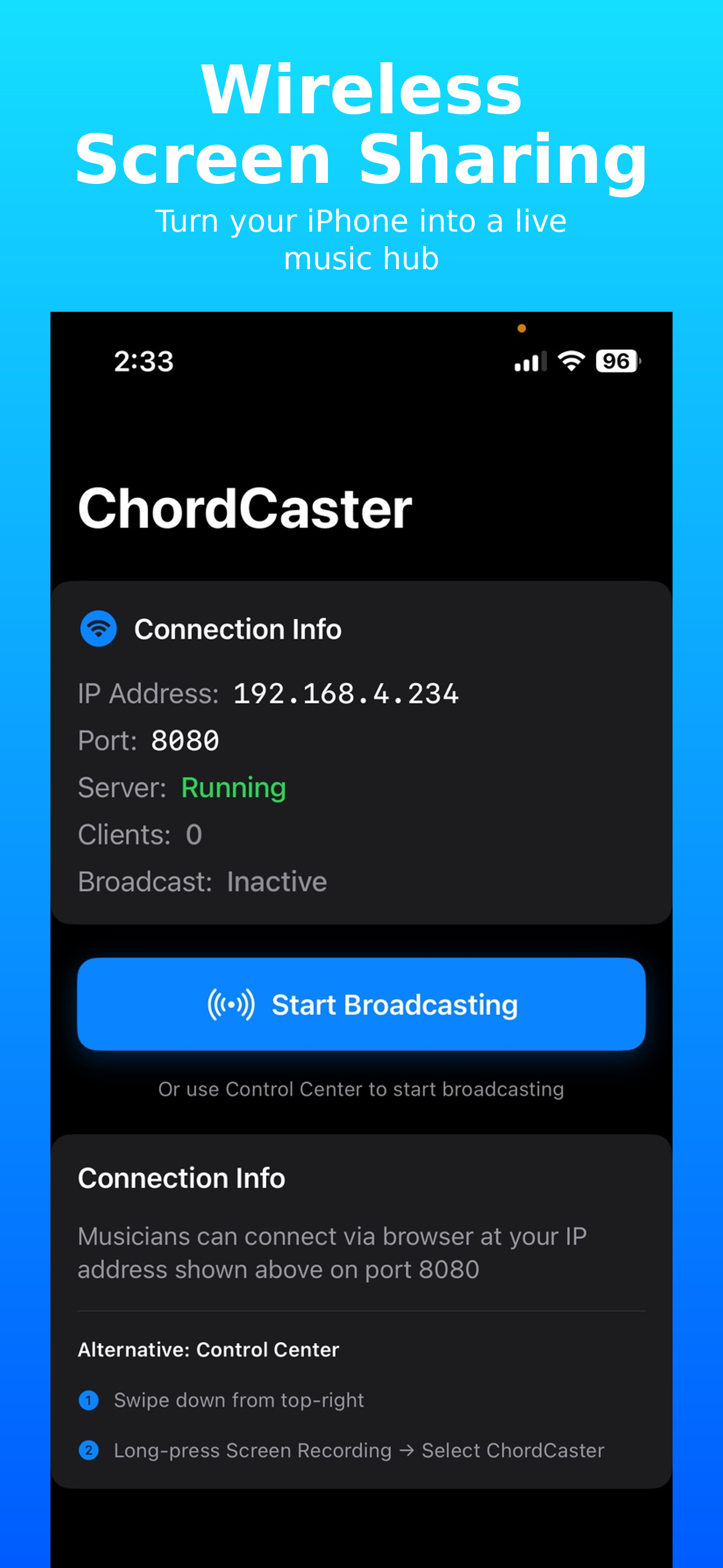 ChordCaster - Screen Mirroring