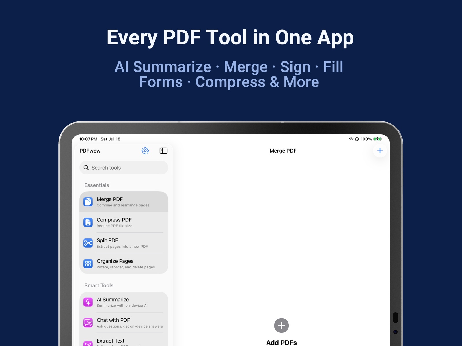 PDFwow: PDF Editor & Converter ipad screenshot 1