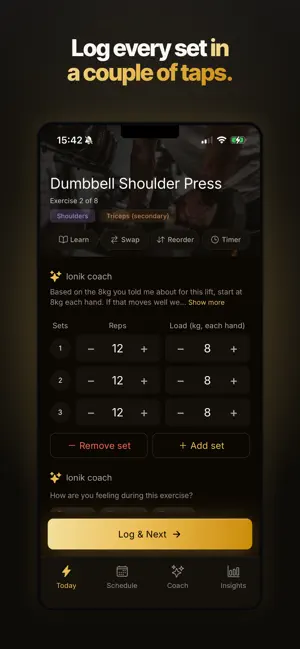 Ionik Health: Gym Workout Plan screenshot 3