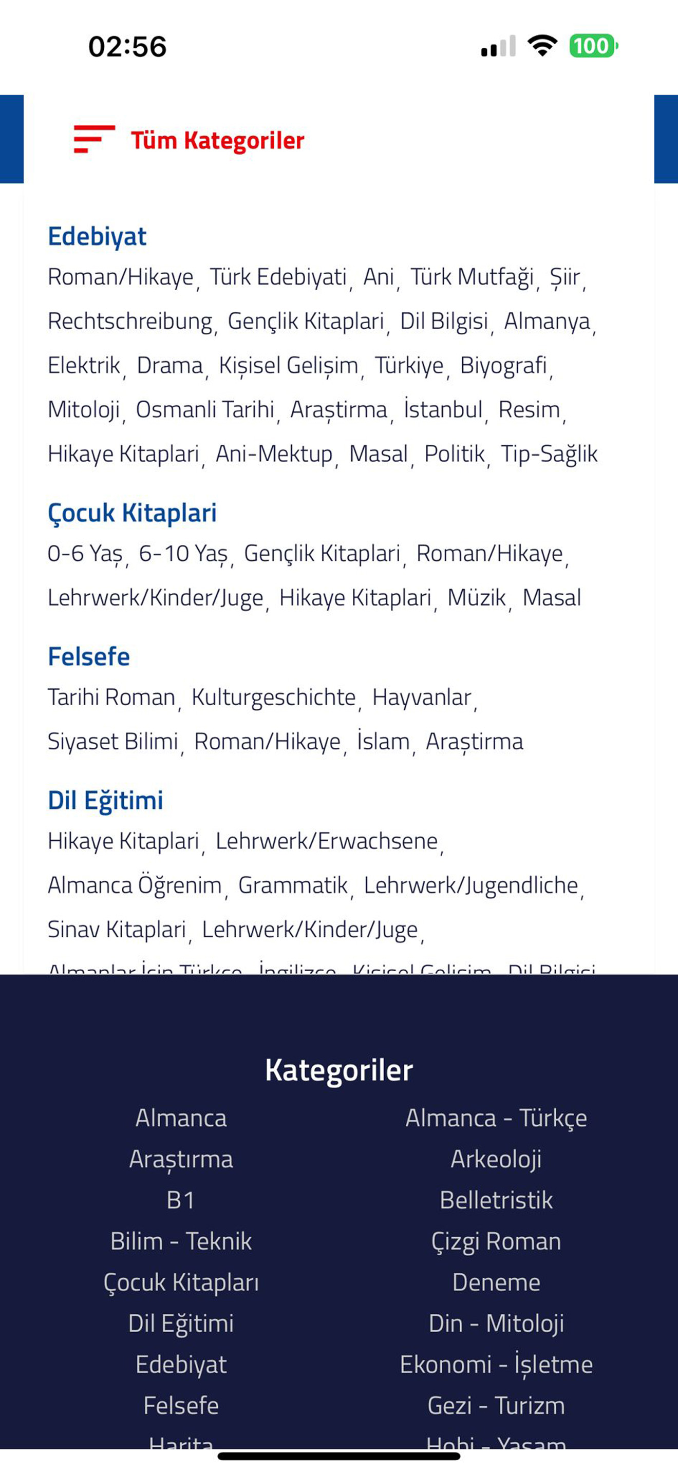 Türk Alman Kitabevi Online screenshot 4