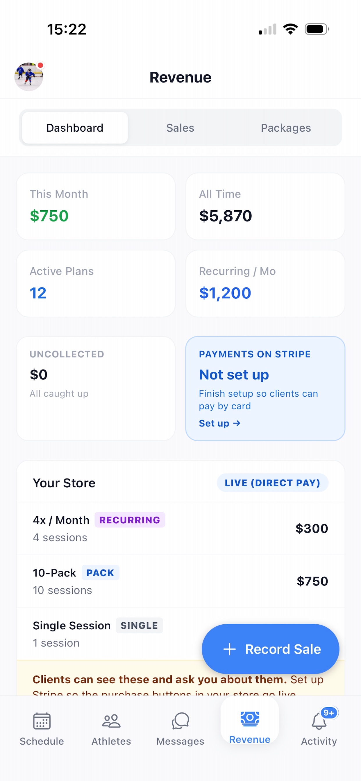 Screenshot 2 of Coachzilla App
