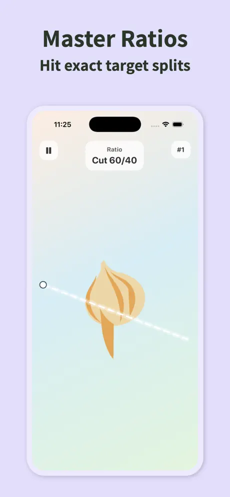 Slice It Perfect: Cut Puzzle — iPhone screenshot 2