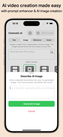Cinematic AI: Create AI Videos iPhone screenshot