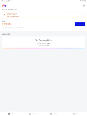 Mi App Sky iPad screenshot