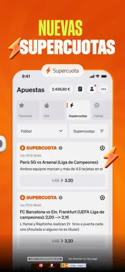 Captura de pantalla de Luckia Apuestas Y Casino en iPhone 5