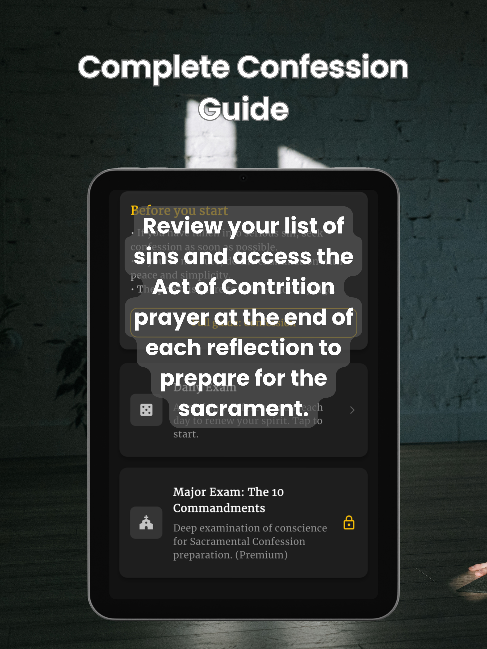 Examen: Catholic Confession