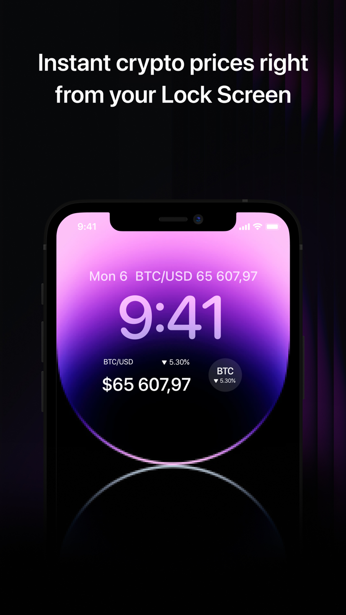 BTC, ETH Crypto Tracker Widget