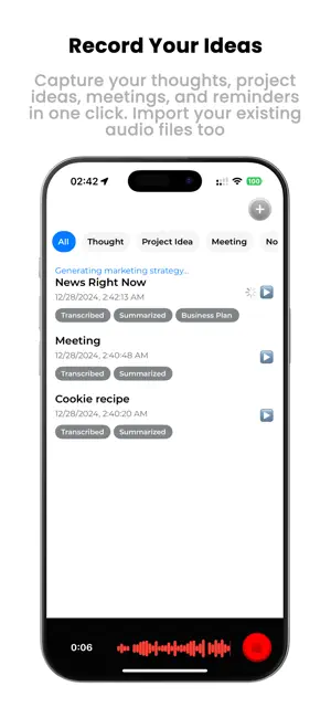 Voice Memos AI screenshot 1