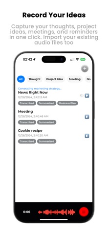 Voice Memos AI screenshot