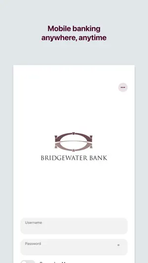 Bridgewater Bank Mobile screenshot 1