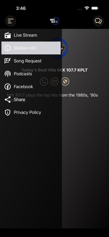 MIX 107.7 screenshot