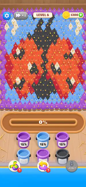 Chicken Jam: Color Puzzle screenshot 1