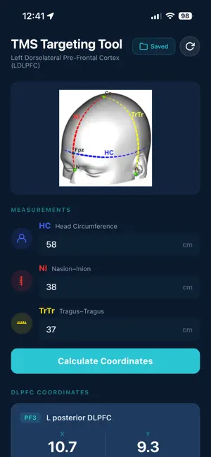 TMS Targeting Tool screenshot 1