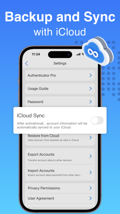 Authenticator MFA App Screenshot