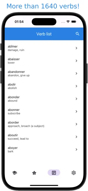 Verbare - French verbs screenshot 2