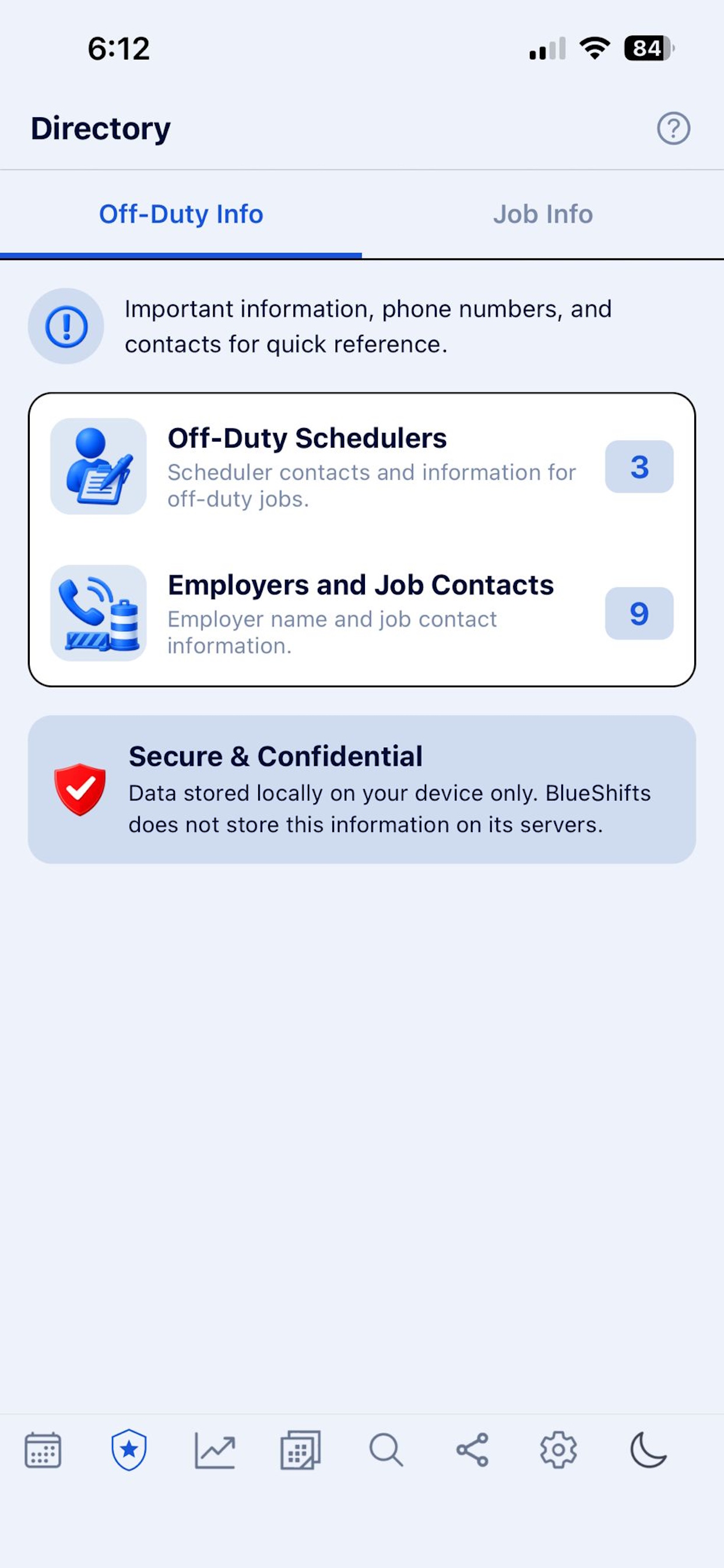 BlueShifts Police Calendar screenshot 5