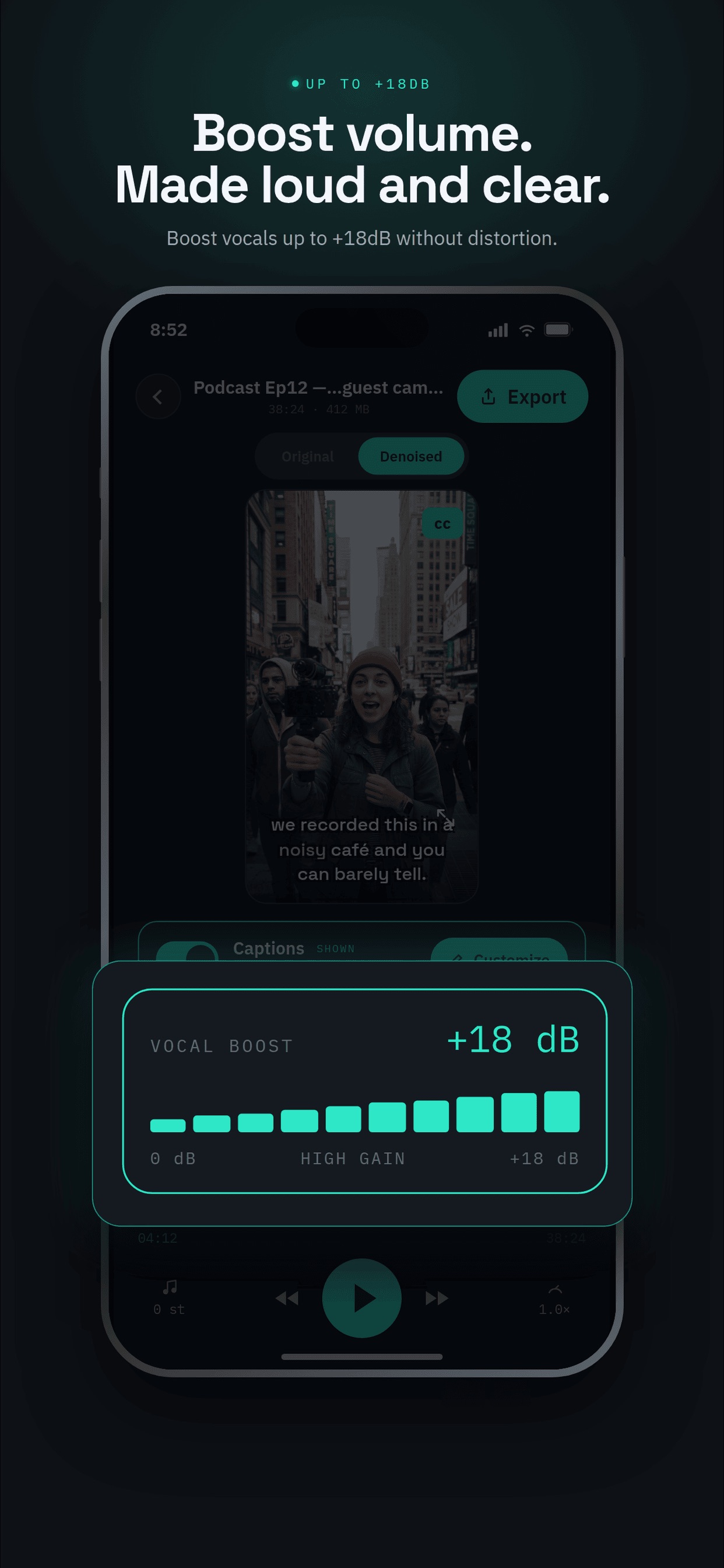 Screenshot 2 of Audio Noise Cleaner AI