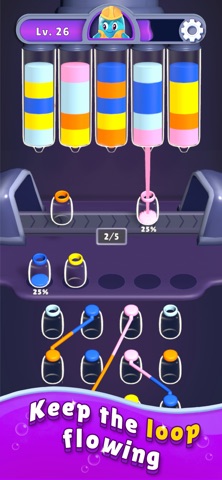 Bottle Loop: Color Fill Puzzle Screenshot 2 of 4
