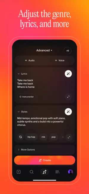 Suno - AI Songs, Music, Lyrics screenshot 2