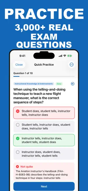 FAA Flight Instructor Prep CFI screenshot 2