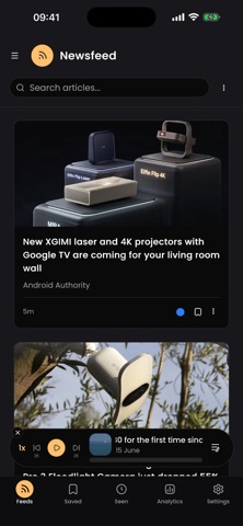 FeedNest: RSS Reader, No Noise iPhone screenshot