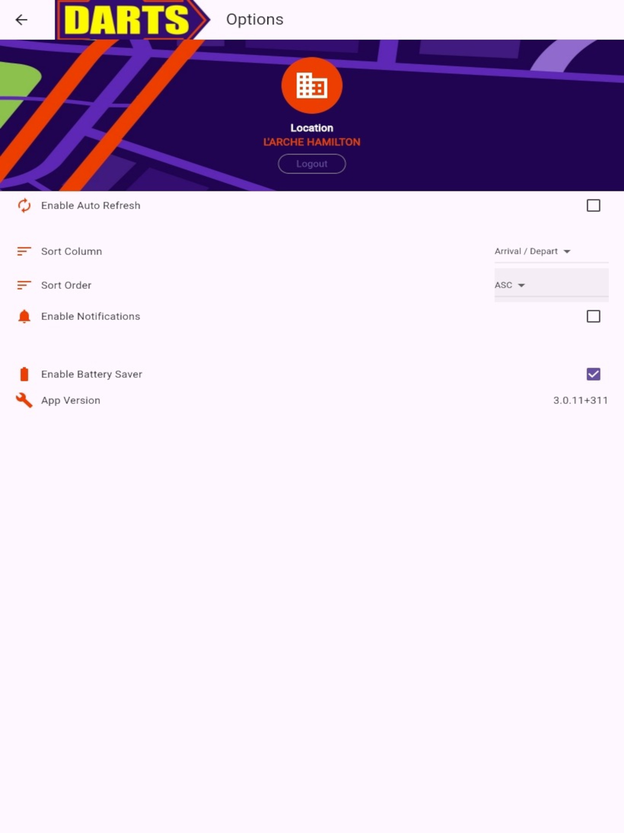 DARTS: Next Bus App screenshot 4