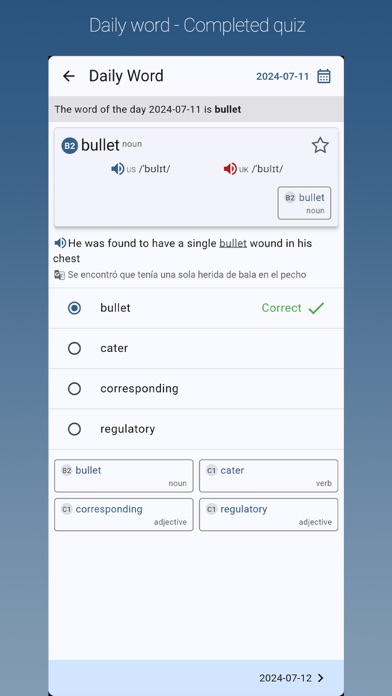 English-Spanish Dictionary Pro Screenshot