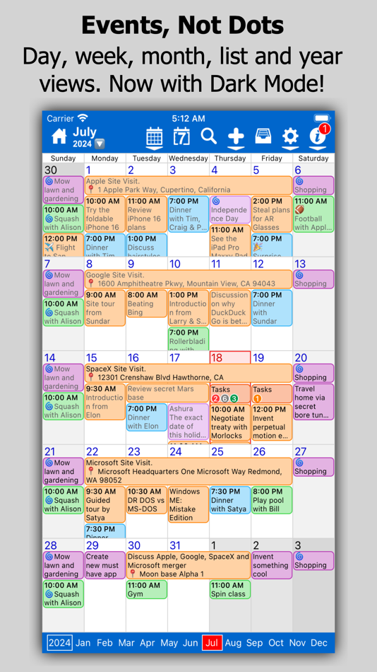 #1. Calendar Widget & Planner (iOS) Tekijänä: johnhair.com