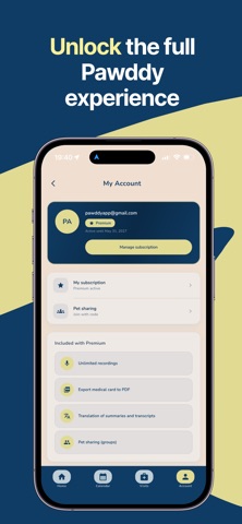 Pawddy: Pet Care Tracker iPhone screenshot