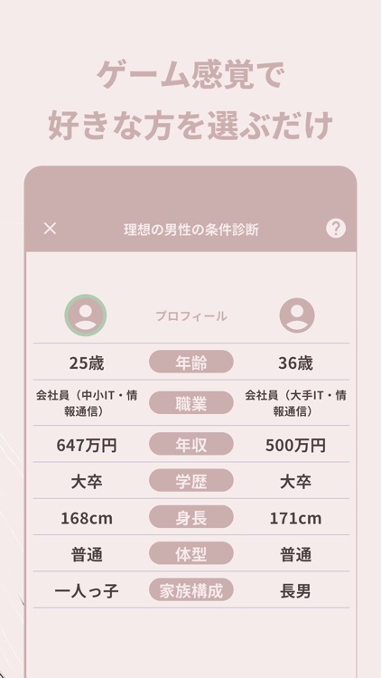 コノヒト 成婚率診断＆理想の結婚相手像がわかる！婚活を有利に