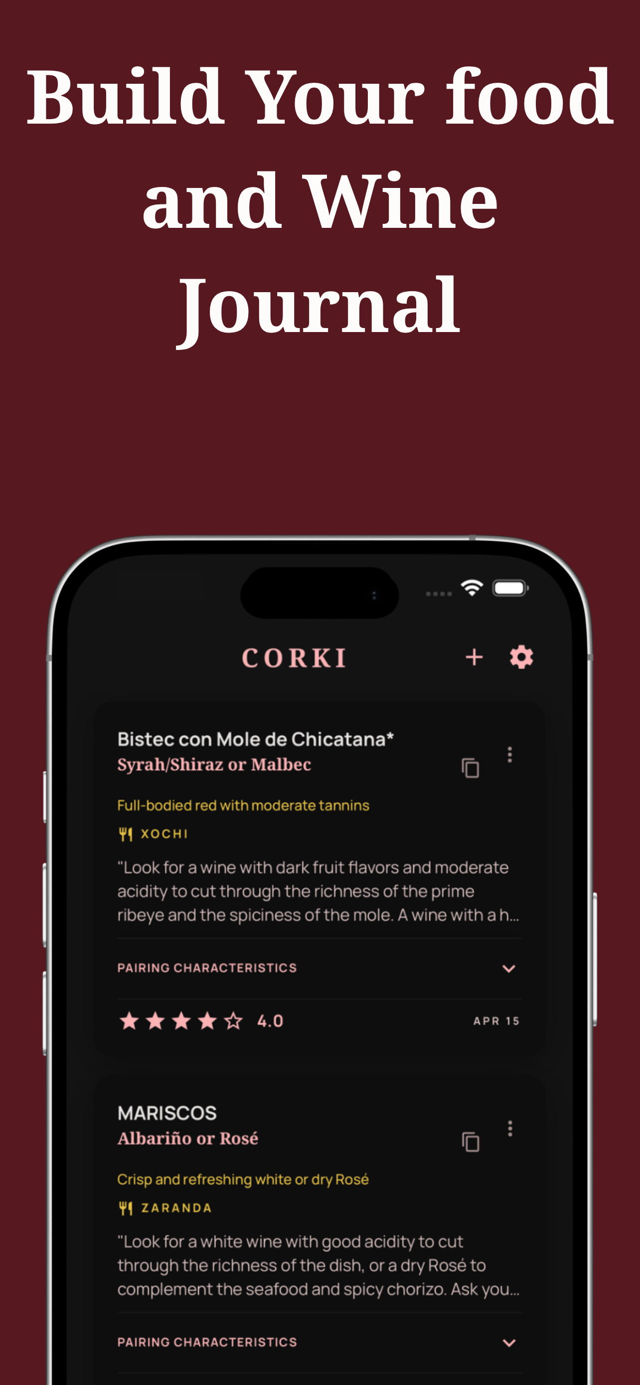 Corki: Wine Pairing & Intel